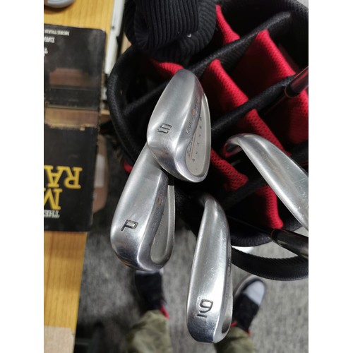 3 - A full set of Taylor Made super steel burner golf irons along with a Taylor Made R7 Draw 460 (10.5) ... 