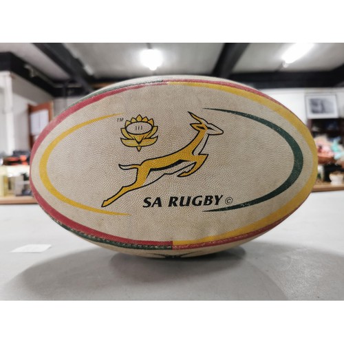 18 - Gilbert match played rugby ball (Size 5) - Wales & South Africa. Dates late 1990s.