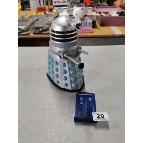 20 - Vintage collectable Doctor Who items to include Eaglemoss Collections Doctor Who - Mega Dead Planet ... 