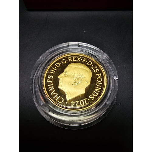 294 - The Royal Mint 2024 1/4oz Gold Proof £25 Coin - 200 years of the Lifeboats RNLI. The £25 denominatio... 