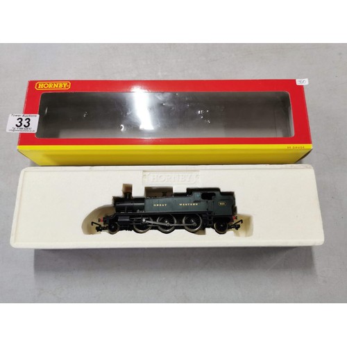 33 - Boxed Hornby 00 Gauge R2098D GWR 2-6-2T Prairie Class 61XX Locomotive '6121'.