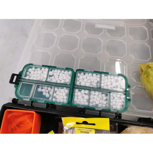 40 - Tactix 3 piece storage box organizer ideal for fishing and comes complete with fly making accessorie... 