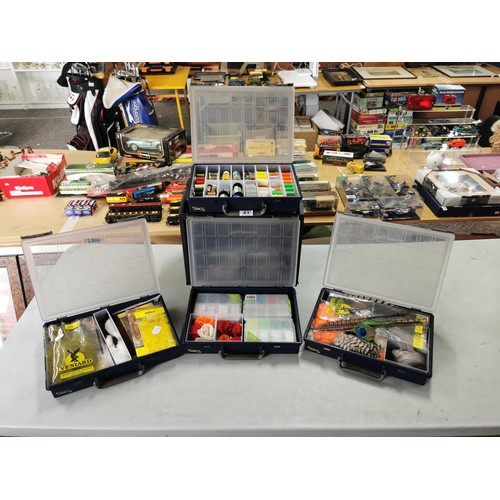 41 - A Raaco Handy box, 4 drawer fly fishing making materials.