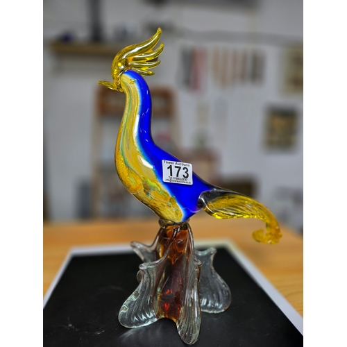 173 - 2x large and impressive Genuine Murano Venetian Glass figures to include a large red fish figure wit... 