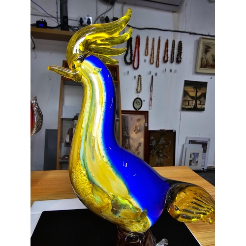 173 - 2x large and impressive Genuine Murano Venetian Glass figures to include a large red fish figure wit... 