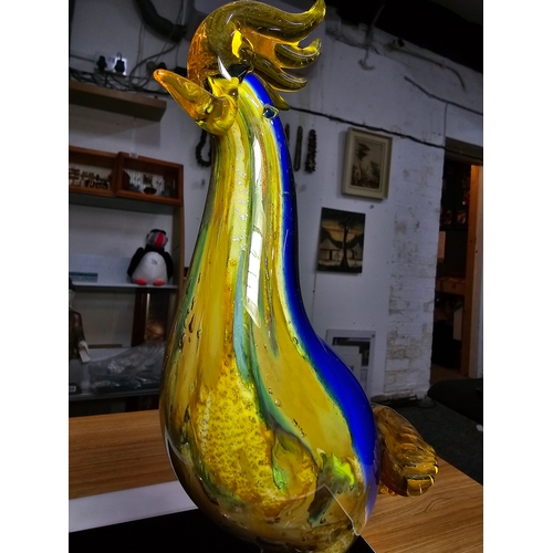 173 - 2x large and impressive Genuine Murano Venetian Glass figures to include a large red fish figure wit... 