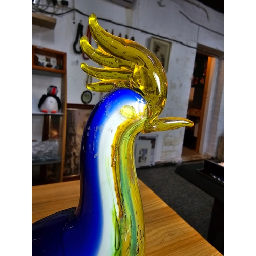 173 - 2x large and impressive Genuine Murano Venetian Glass figures to include a large red fish figure wit... 