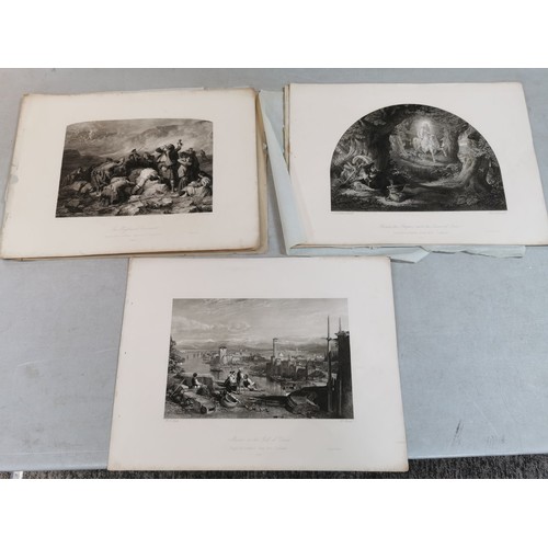 53 - 6 engravings 1852 The Royal association for promotion of the fine arts in Scotland.