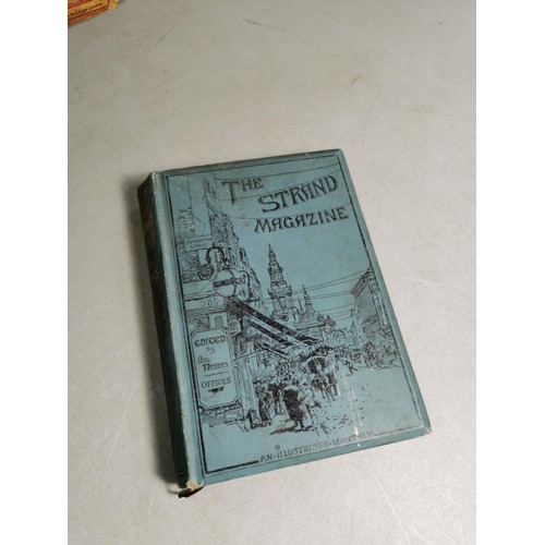 123 - A collection of 5 antique books including 2 chatterbox, the prize dated 1919 the strand magazine dat... 