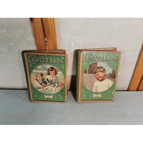 123 - A collection of 5 antique books including 2 chatterbox, the prize dated 1919 the strand magazine dat... 