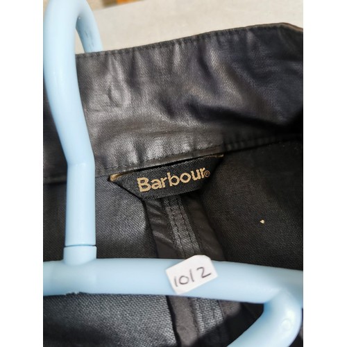 125 - Barbour international size 14 jacket with a pair of green corduroy trousers along with a Klass blue ... 