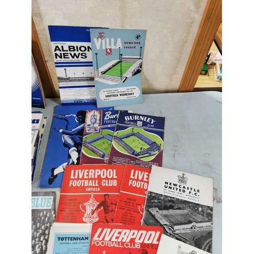 134 - Large collection of vintage of Chelsea football programmes dating from 1946-1947 season along with o... 