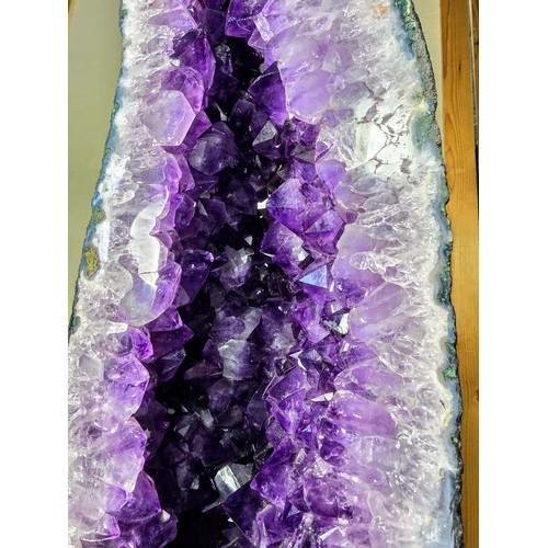 314 - A very large and impressive amethyst cathedral church geode in A grade quality standing at an impres... 