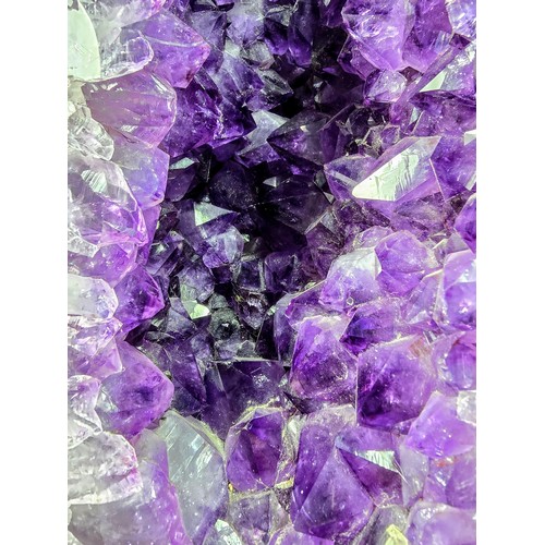 314 - A very large and impressive amethyst cathedral church geode in A grade quality standing at an impres... 