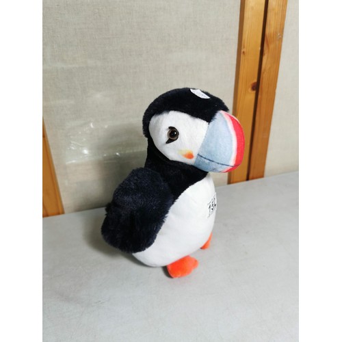 152 - Good quality Laura Ashley puffin formed door stop in good order height of 26cm.