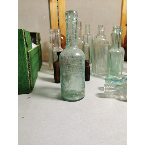 171 - Box containing a large quantity of vintage bottles inc Camp Coffee, medical bottles, beer bottles, w... 