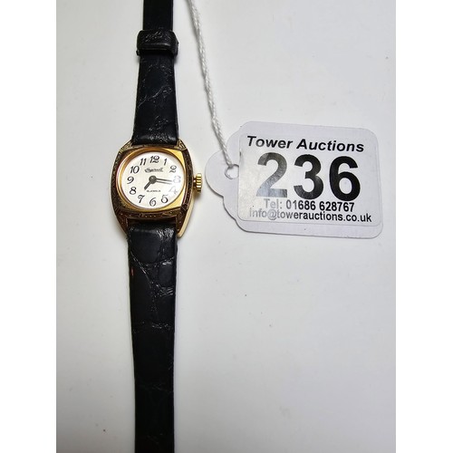 236 - An attractive ladies ingersoll 15 jewel mechanical watch in excellent clean condition with a clean a... 