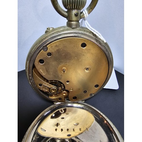 253 - An oversized Goliath pocketwatch of grand proportions featuring an enamel dial, in good overall cond... 