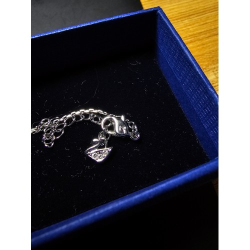 200 - Brand new and boxed Swarovski matching jewellery set which includes necklace and stud earrings featu... 