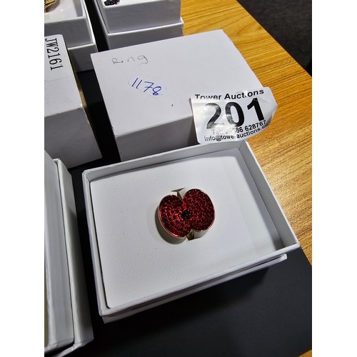 201 - Collection of 8x boxed as new Royal British Legion Remembrance Day jewellery which includes earrings... 