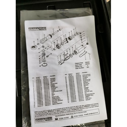 428 - Cased As New Quality Sealey wrench and ratchet kit with sockets model SA2002KIT