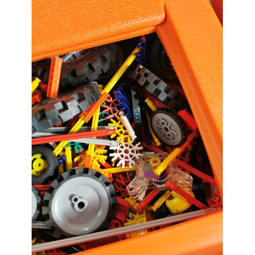 2 - 2 cases full of K'nex including many different parts and in good overall condition.