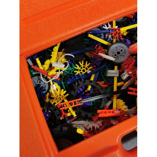 2 - 2 cases full of K'nex including many different parts and in good overall condition.