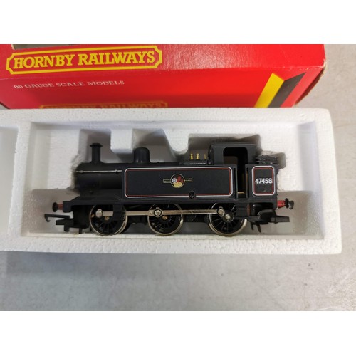 24 - A Hornby 00 gauge R058 BR Class 3F 0-6-0T Jinty locomotive - BR black, white and red lined livery an... 