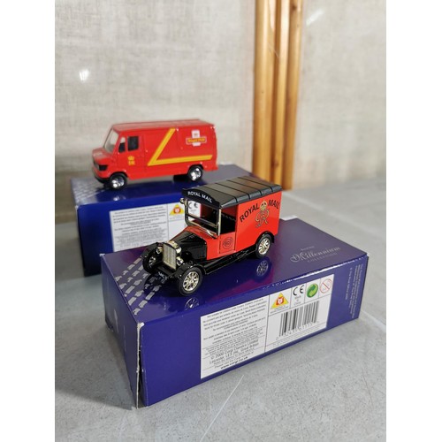 33 - A Collection of 4 Royal Mail Millennium boxed diecast vehicles inc a Model T Ford, Mercedes 270D van... 