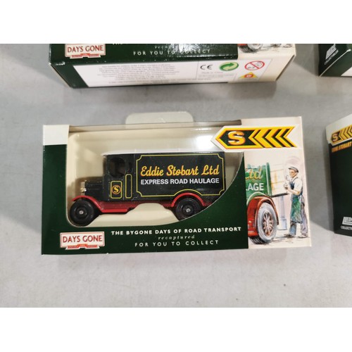 35 - Collection of 4x boxed Eddie Stobart LLedo vehicals inc vintage vehicels from a bygone era inc   Mor... 