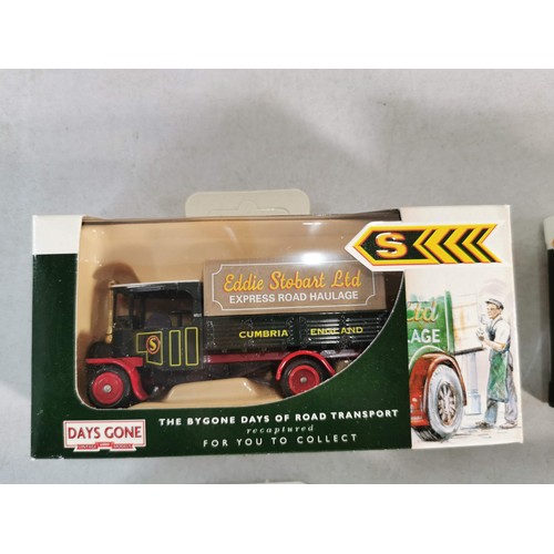35 - Collection of 4x boxed Eddie Stobart LLedo vehicals inc vintage vehicels from a bygone era inc   Mor... 