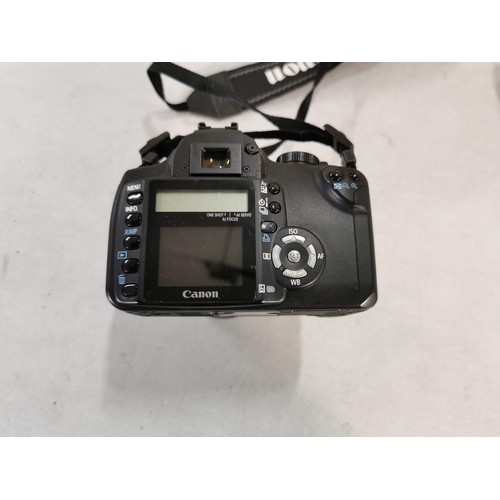 42 - Good quality Canon 350D digital camera along with a 18-55mm lens, also comes with 2x cased Cokin cam... 