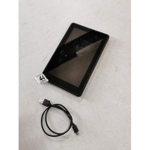 44 - An amazon kindle complete with charging cable