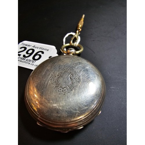 296 - A good quality antique hallmarked silver full hunter pocket watch with a good quality Fusee movement... 