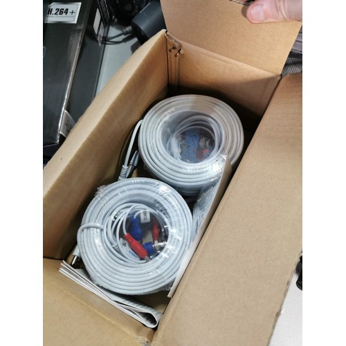52 - Annke CCTV system, complete with cameras hard drive, brand new cable included, includes 5 boxed as n... 
