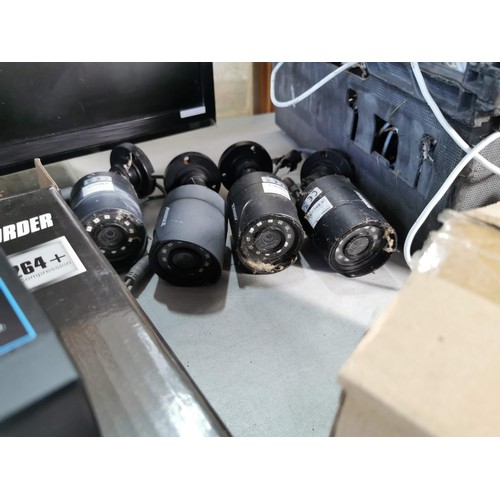 52 - Annke CCTV system, complete with cameras hard drive, brand new cable included, includes 5 boxed as n... 