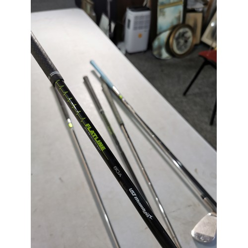 5 - A selection of 6x golf irons to include 3x 7 irons (one being a junior iron), 2x 6 irons and a 4 iro... 