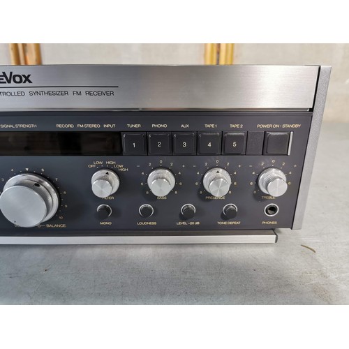 117 - A Revox B780 mircocomputer controlled synthesizer FM receiver, in good working order complete with p... 