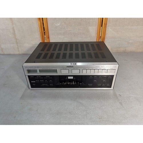 119 - A Revox B215 professional cassette deck. Fully restored, in full working order complete with power c... 