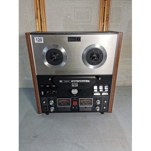 120 - Akai glass & X'tal Ferrite head GX-260D 4 track auto reverse reel to reel cassette deck with glass h... 