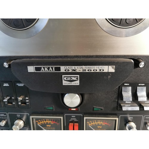 120 - Akai glass & X'tal Ferrite head GX-260D 4 track auto reverse reel to reel cassette deck with glass h... 