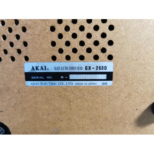 120 - Akai glass & X'tal Ferrite head GX-260D 4 track auto reverse reel to reel cassette deck with glass h... 