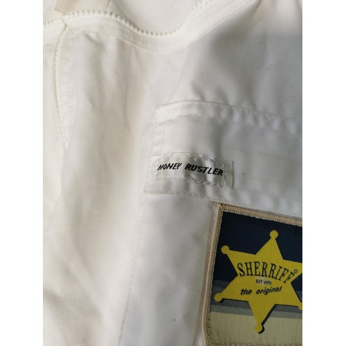 128 - Adult size Honey Rustler Sheriff bee keepers jack in good order size L.