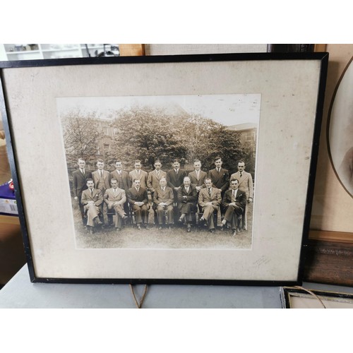 133 - Collection of 6x vintage framed and glazed photos inc Westcliff High School for Boys 1963-64 along w... 