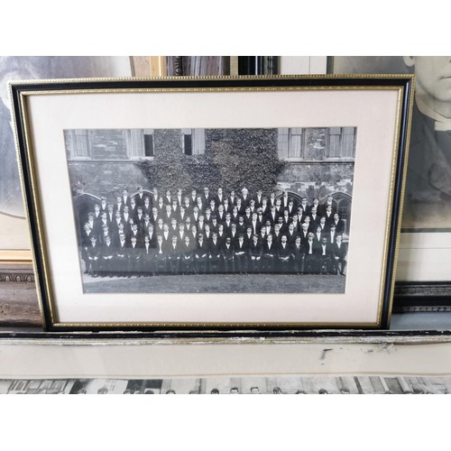 133 - Collection of 6x vintage framed and glazed photos inc Westcliff High School for Boys 1963-64 along w... 