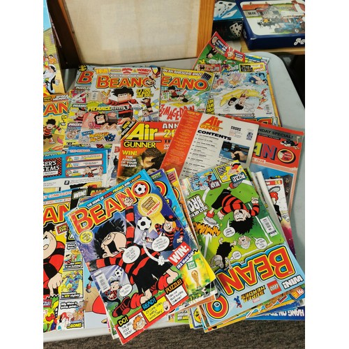 126 - Large collection of Beano comics and Annuals dating from 2014 - 2017 all in good order and stored co... 