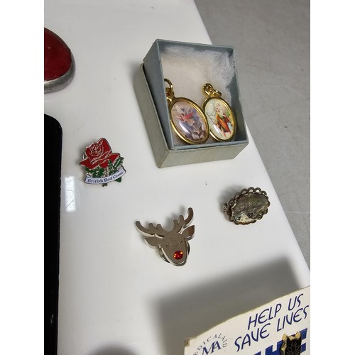 347 - Suite of various costume brooches on two display boards (not included) includes some good leaf form ... 