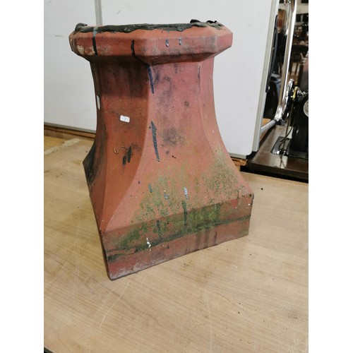 365 - Good quality terracotta chimney pot ideal as a planter in overall good condition measures 45cm high ... 