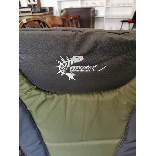 369 - A Nash Outlaw fishing bed/chair along with a WSB Tackle fishing chair both in good order