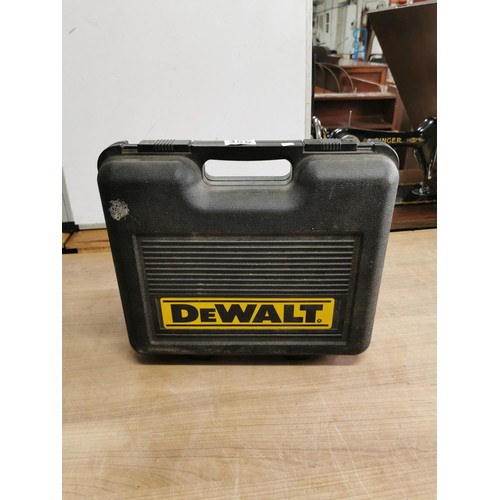 385 - A 12v DeWalt 922 cased drill with charger and spare battery